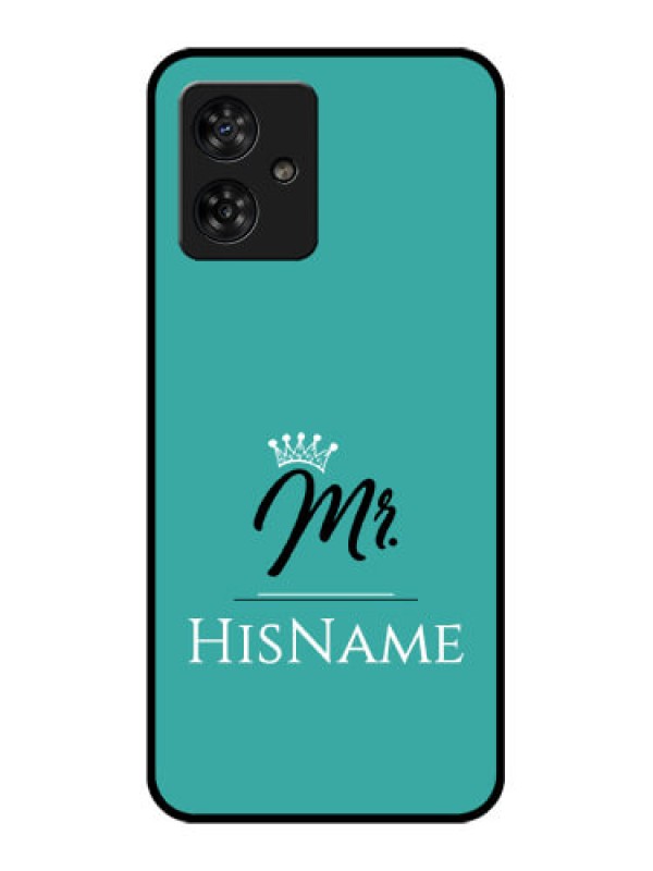 Custom Motorola G54 5G Custom Metal Phone CaseMr With Name Design
