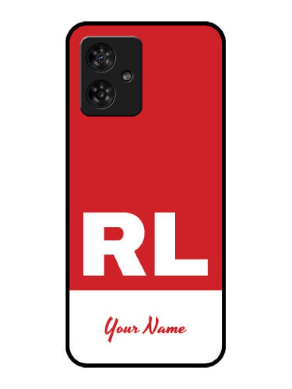 Custom Motorola G54 5G Custom Metal Phone CaseDual Tone Custom Text Design