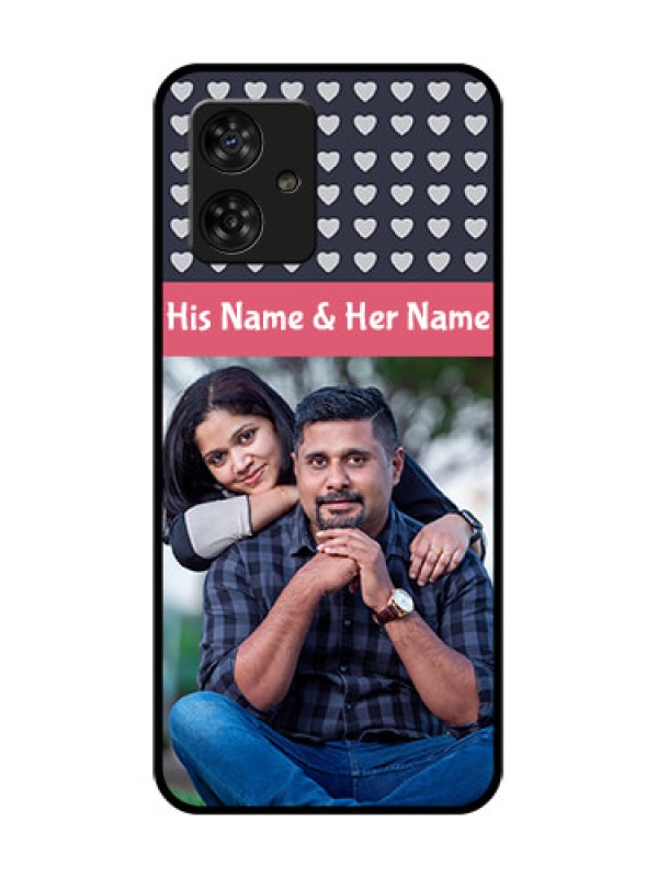 Custom Motorola Moto G64 5G Custom Metal Phone CaseLove Symbols Design