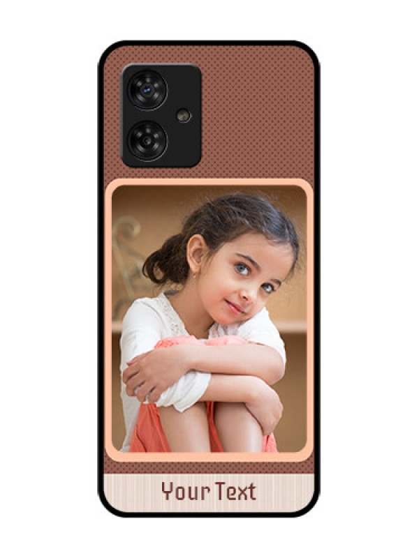 Custom Motorola Moto G64 5G Custom Metal Phone CaseSimple Pic Upload Design