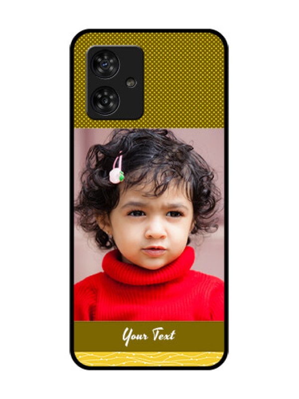 Custom Motorola Moto G64 5G Custom Metal Phone CaseSimple Green Color Design