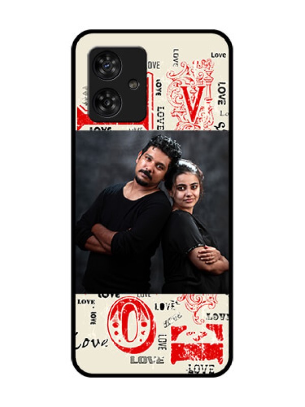 Custom Motorola Moto G64 5G Custom Metal Phone CaseTrendy Love Design Case