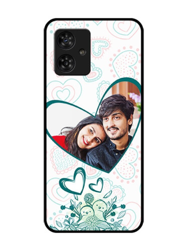 Custom Motorola Moto G64 5G Custom Metal Phone CasePremium Couple Design