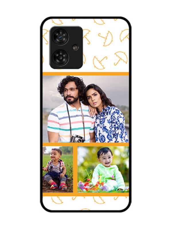 Custom Motorola Moto G64 5G Custom Metal Phone CaseYellow Pattern Design