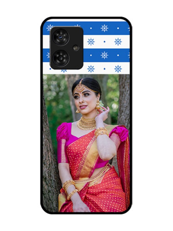 Custom Motorola Moto G64 5G Custom Metal Phone CaseSnow Pattern Design