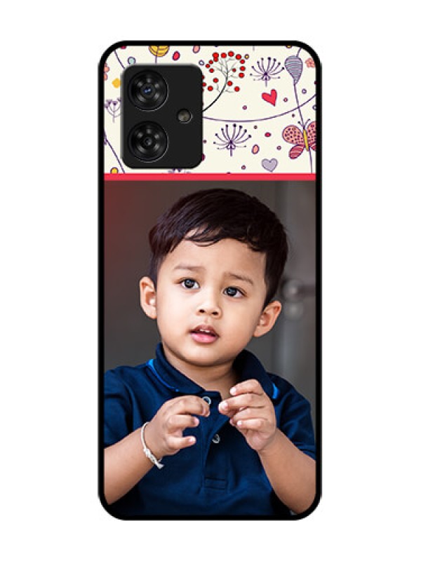 Custom Motorola Moto G64 5G Custom Metal Phone CasePremium Floral Design