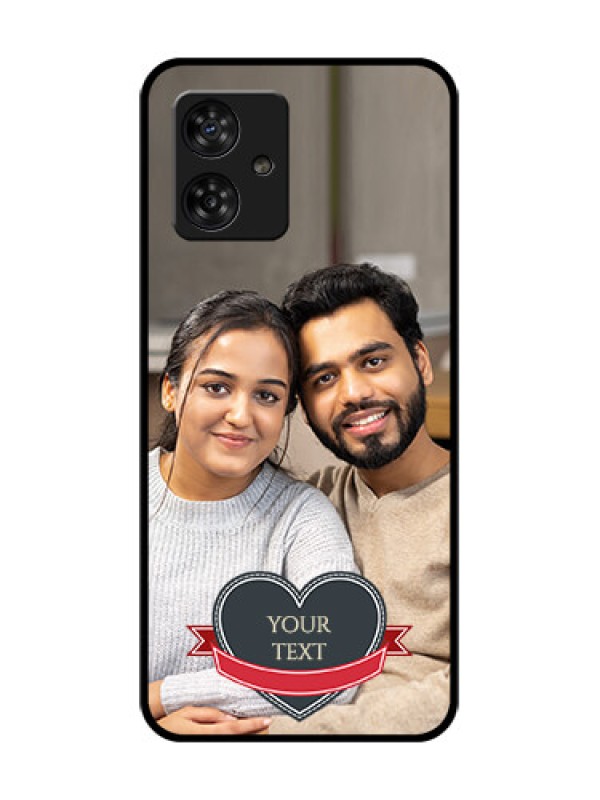 Custom Motorola Moto G64 5G Custom Metal Phone CaseJust Married Couple Design