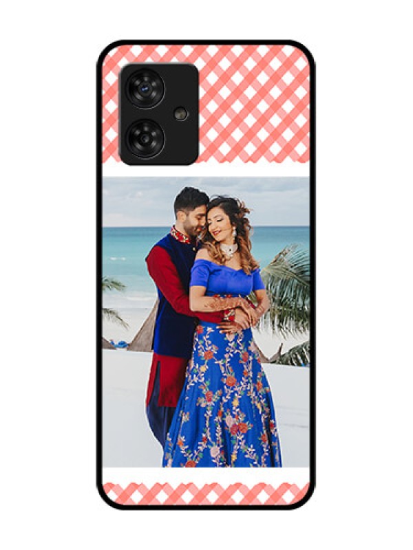 Custom Motorola Moto G64 5G Custom Metal Phone CasePink Pattern Design