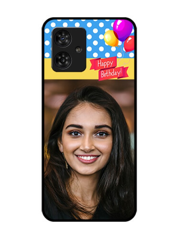 Custom Motorola Moto G64 5G Custom Metal Phone CaseHappy Birthday Design