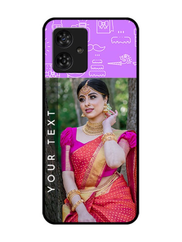 Custom Motorola Moto G64 5G Custom Metal Phone CaseBirthday Icons Design