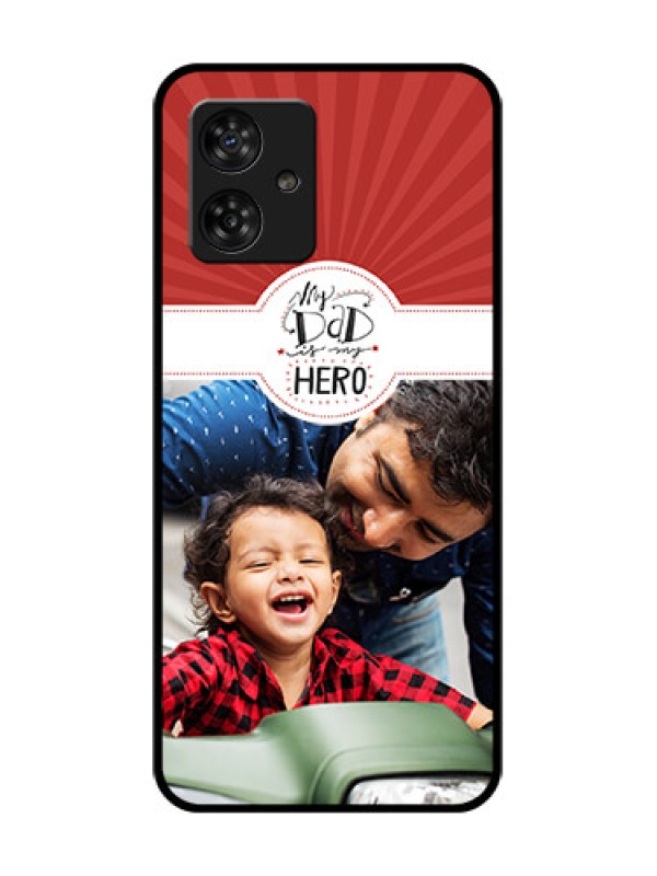 Custom Motorola Moto G64 5G Custom Metal Phone CaseMy Dad Hero Design