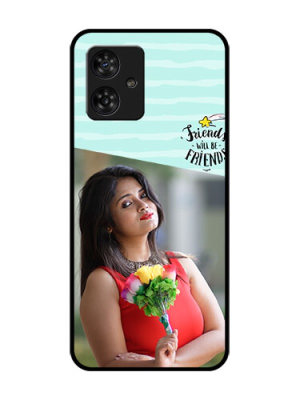 Custom Motorola Moto G64 5G Custom Metal Phone CaseFriends Picture Icon Design