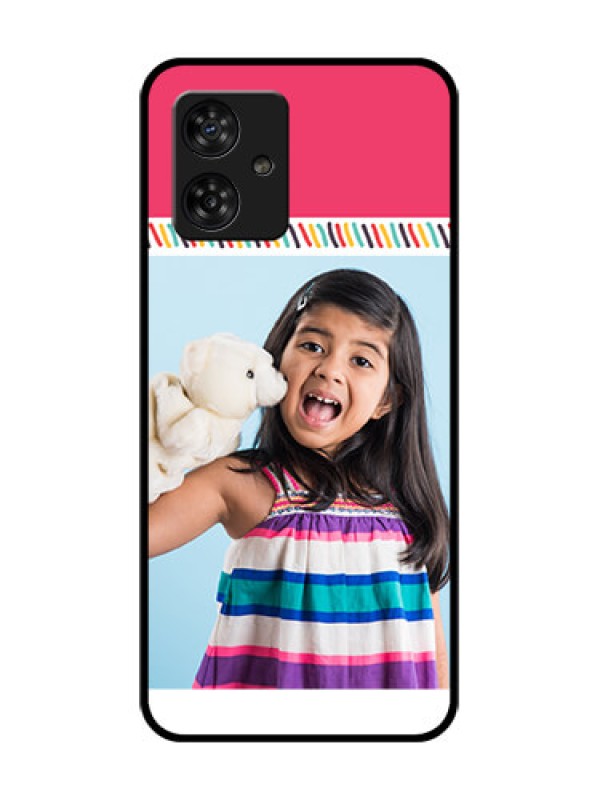 Custom Motorola Moto G64 5G Custom Metal Phone CaseLine Art Design