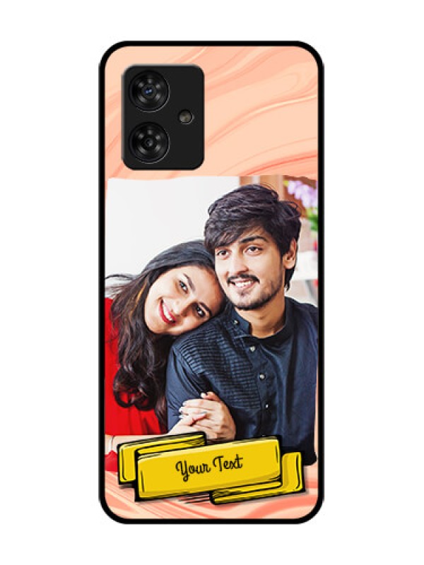 Custom Motorola Moto G64 5G Custom Metal Phone CaseMarble Texture Design