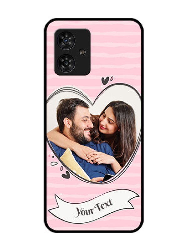 Custom Motorola Moto G64 5G Custom Metal Phone CaseVintage Heart Design