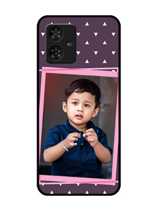 Custom Motorola Moto G64 5G Custom Metal Phone CaseTriangle Pattern Dotted Design