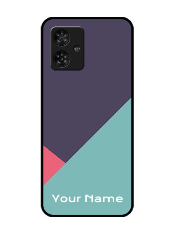 Custom Motorola Moto G64 5G Custom Metal Phone CaseTri Color Abstract Design