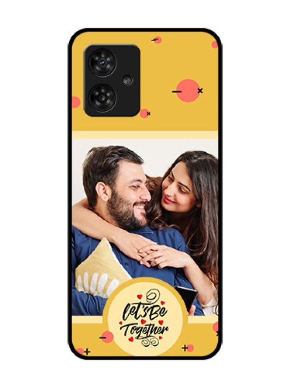 Custom Motorola Moto G64 5G Custom Metal Phone CaseLets Be Together Design