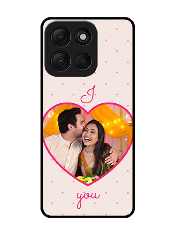 Custom Motorola G86 Power 5G Custom Metal Phone Case - Heart Shape Design