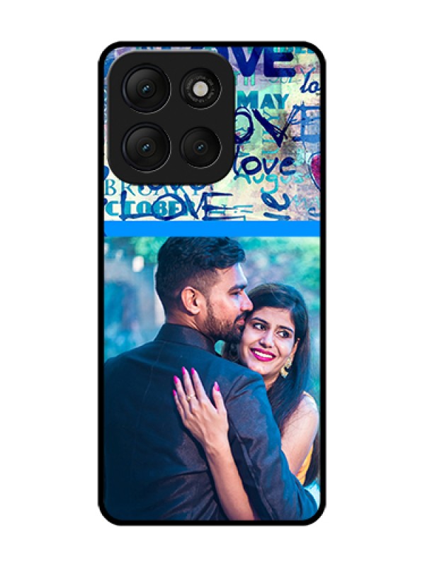 Custom Motorola G86 Power 5G Custom Metal Phone Case - Colorful Love Design