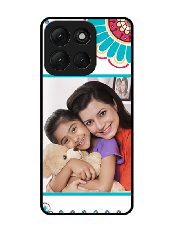 Custom Motorola G86 Power 5G Custom Metal Phone Case - Flower Design