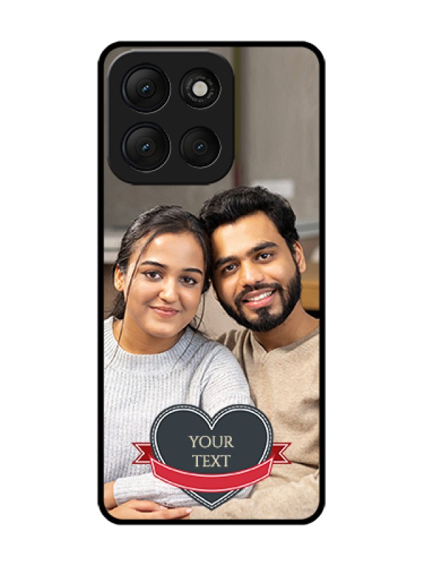 Custom Motorola G86 Power 5G Custom Metal Phone Case - Just Married Couple Design