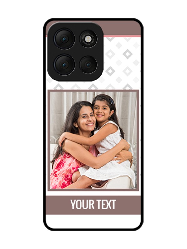 Custom Motorola G86 Power 5G Custom Metal Phone Case - Simple Diamond Design