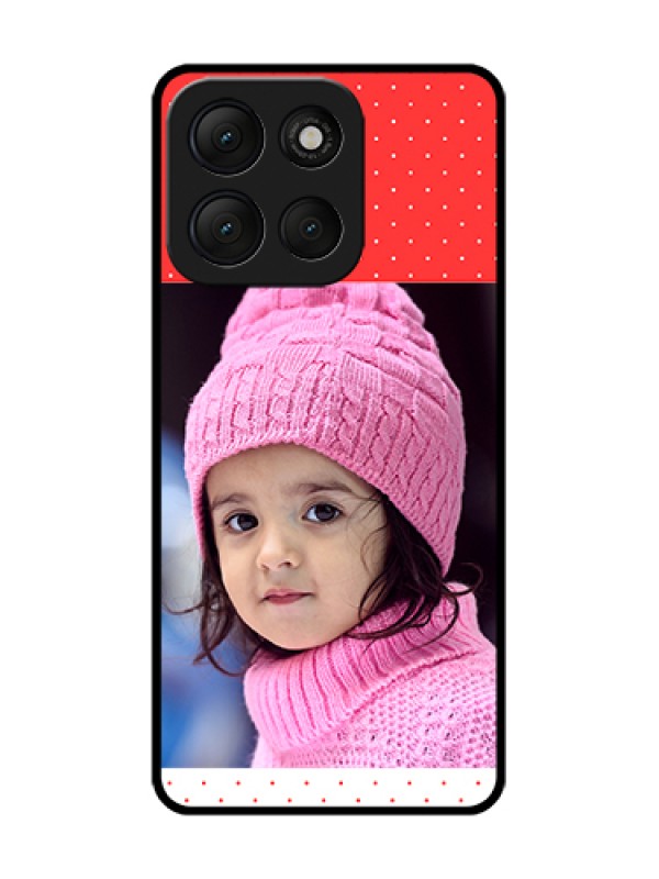 Custom Motorola G86 Power 5G Custom Metal Phone Case - Red Pattern Design