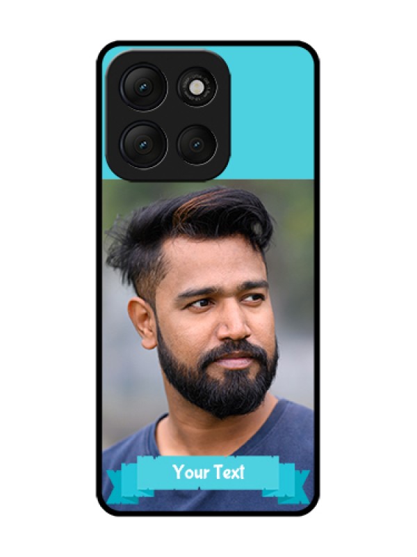 Custom Motorola G86 Power 5G Custom Metal Phone Case - Blue Color Design