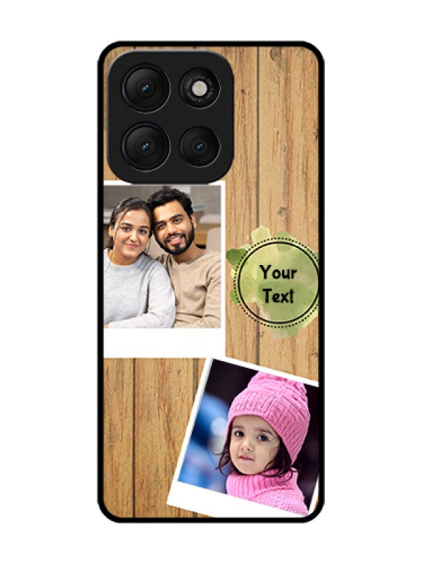 Custom Motorola G86 Power 5G Custom Metal Phone Case - Wooden Texture Design