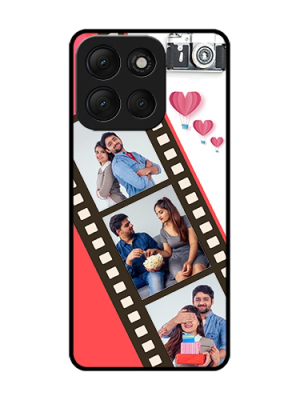 Custom Motorola G86 Power 5G Custom Metal Phone Case - 3 Image Holder With Film Reel