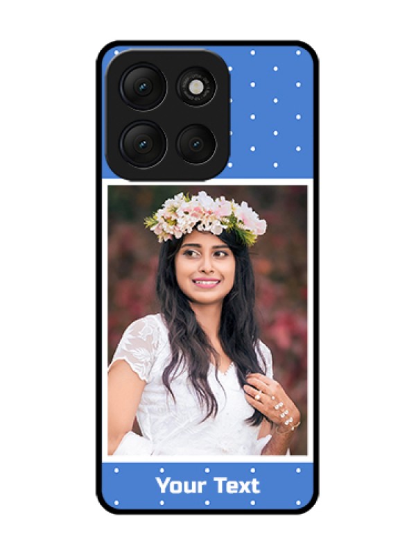 Custom Motorola G86 Power 5G Custom Metal Phone Case - Polka Dots Design