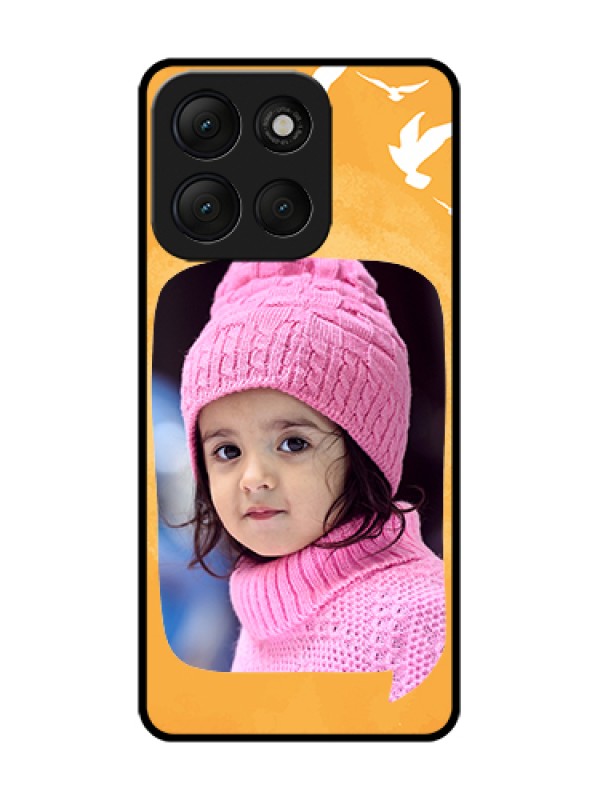 Custom Motorola G86 Power 5G Custom Metal Phone Case - Water Color Design With Bird Icons