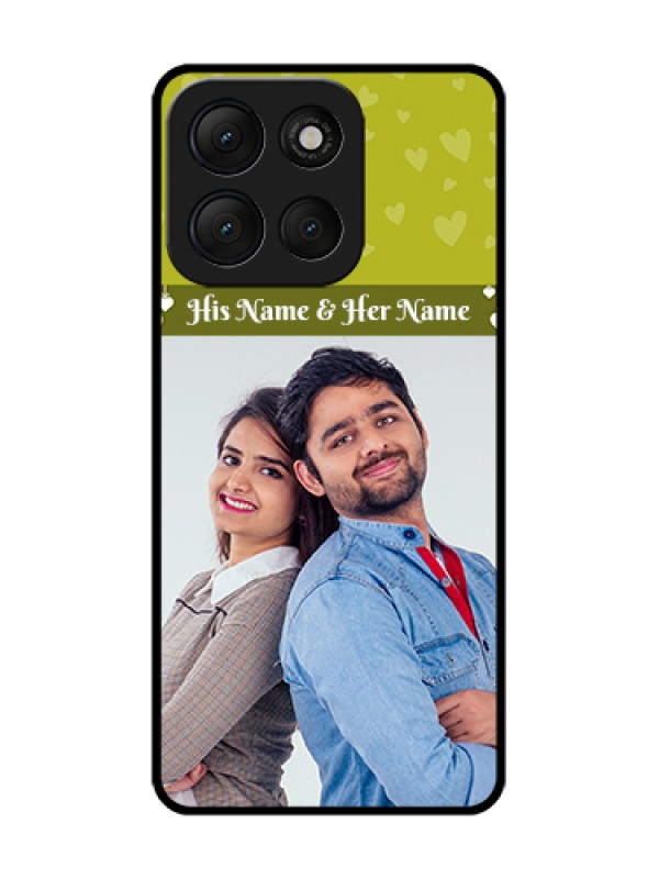 Custom Motorola G86 Power 5G Custom Metal Phone Case - You & Me Heart Design