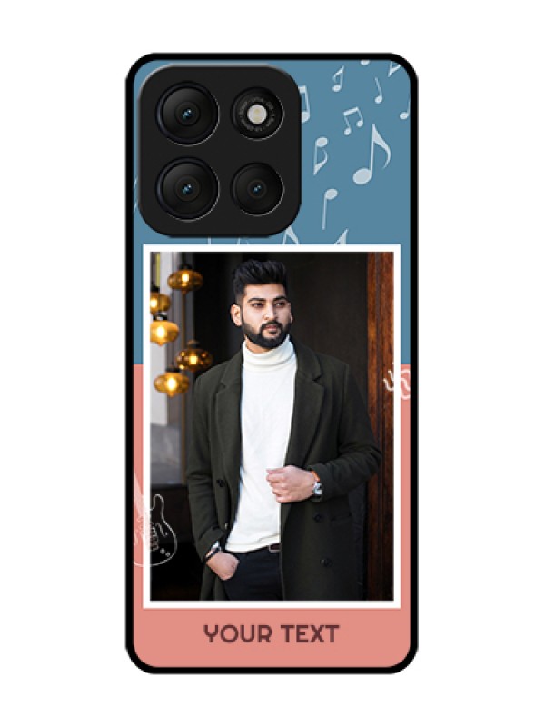 Custom Motorola G86 Power 5G Custom Metal Phone Case - With Color Musical Note Design