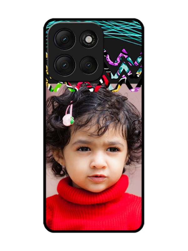 Custom Motorola G86 Power 5G Custom Metal Phone Case - Neon Abstract Design