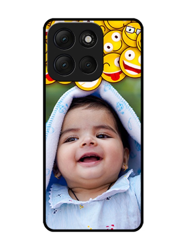 Custom Motorola G86 Power 5G Custom Metal Phone Case - With Smiley Emoji Design