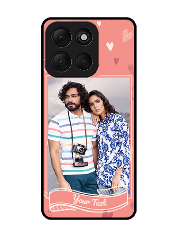 Custom Motorola G86 Power 5G Custom Metal Phone Case - Love Doodle Art Design