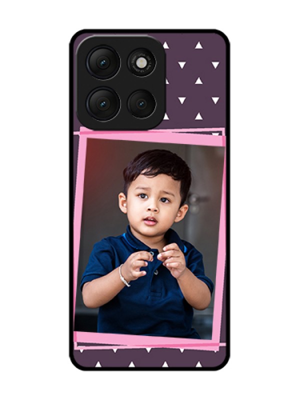 Custom Motorola G86 Power 5G Custom Metal Phone Case - Triangle Pattern Dotted Design