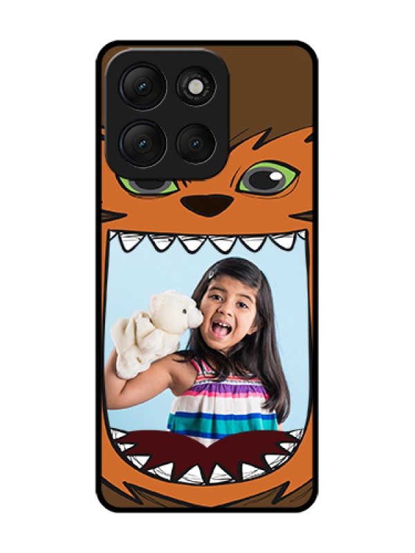 Custom Motorola G86 Power 5G Custom Metal Phone Case - Owl Monster Back Case Design