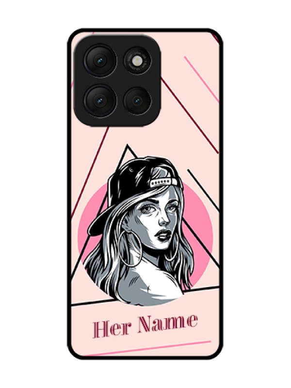 Custom Motorola G86 Power 5G Custom Metal Phone Case - Rockstar Girl Design