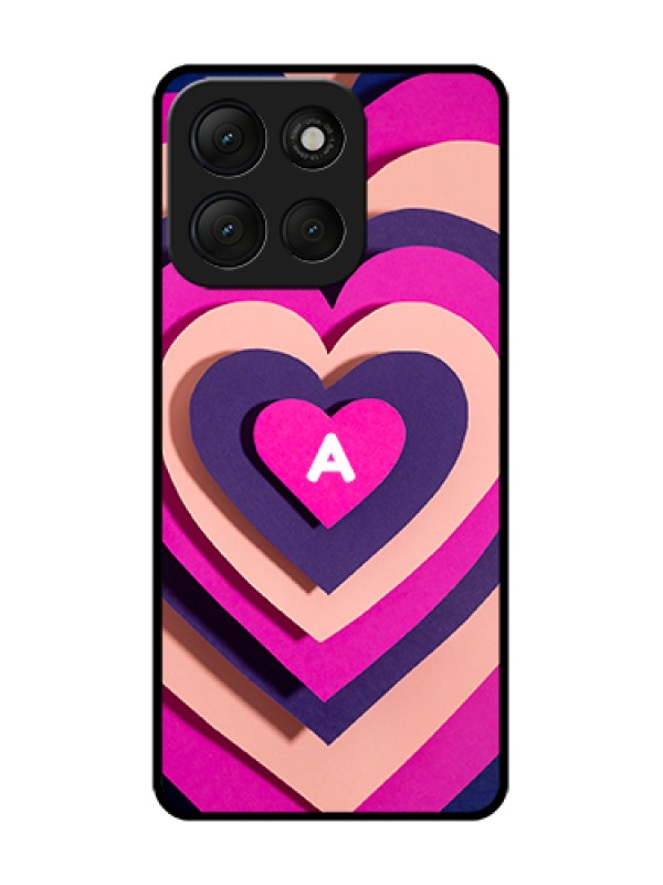 Custom Motorola G86 Power 5G Custom Metal Phone Case - Cute Heart Pattern Design