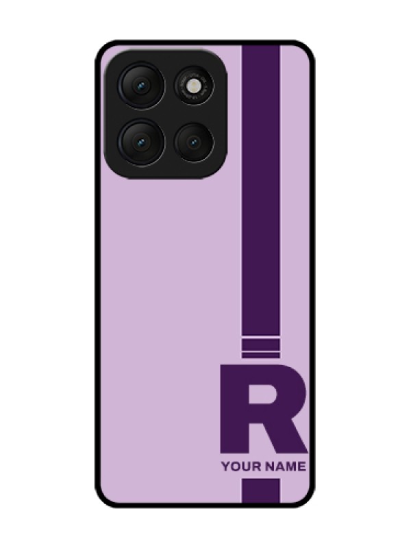 Custom Motorola G86 Power 5G Custom Metal Phone Case - Simple Dual Tone Stripe With Name Design