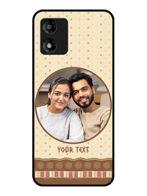 Custom Motorola Moto E13 Custom Metal Phone CaseBrown Dotted Mobile Case Design