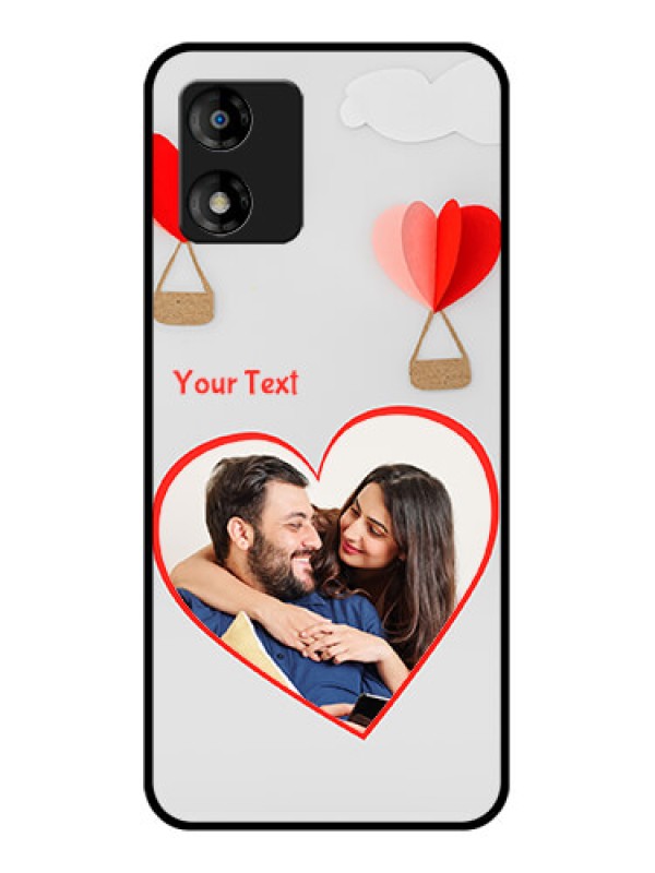 Custom Motorola Moto E13 Custom Metal Phone CaseParachute Love Design