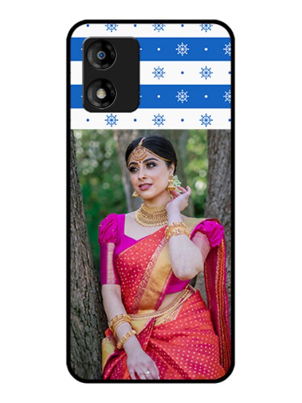 Custom Motorola Moto E13 Custom Metal Phone CaseSnow Pattern Design