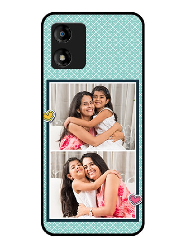 Custom Motorola Moto E13 Custom Metal Phone Case2 Image Holder With Pattern Design