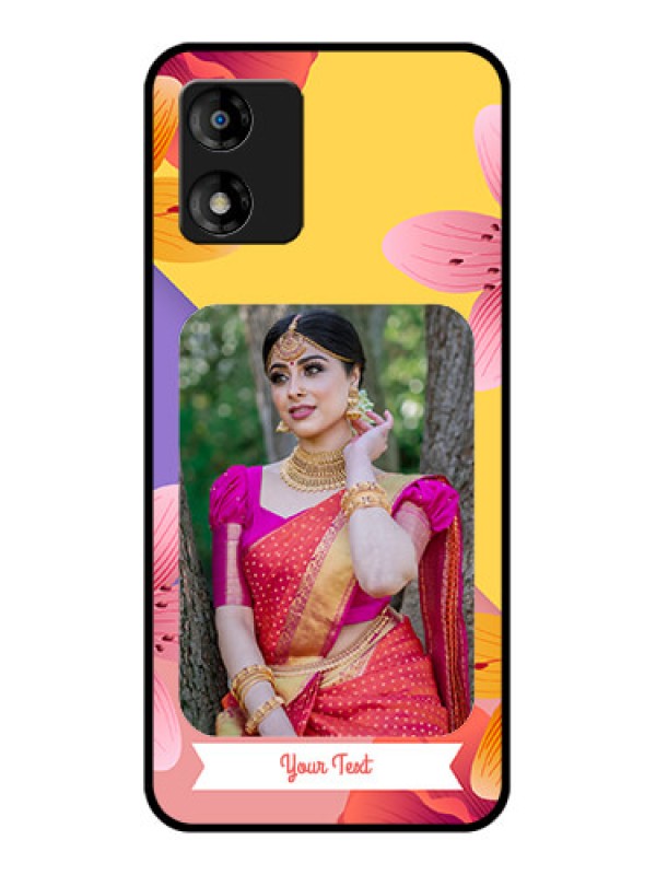 Custom Motorola Moto E13 Custom Metal Phone Case3 Image With Vintage Floral Design