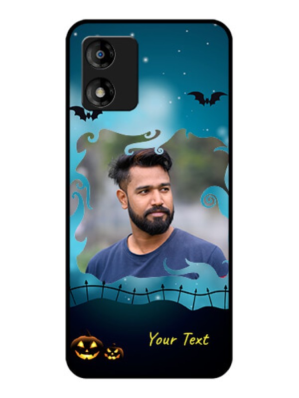 Custom Motorola Moto E13 Custom Metal Phone CaseHalloween Frame Design