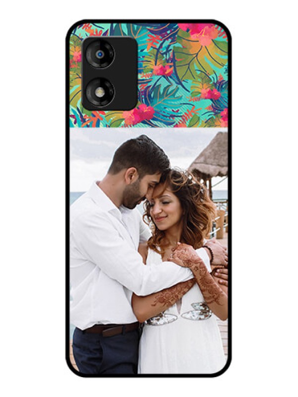 Custom Motorola Moto E13 Custom Metal Phone CaseWatercolor Floral Design